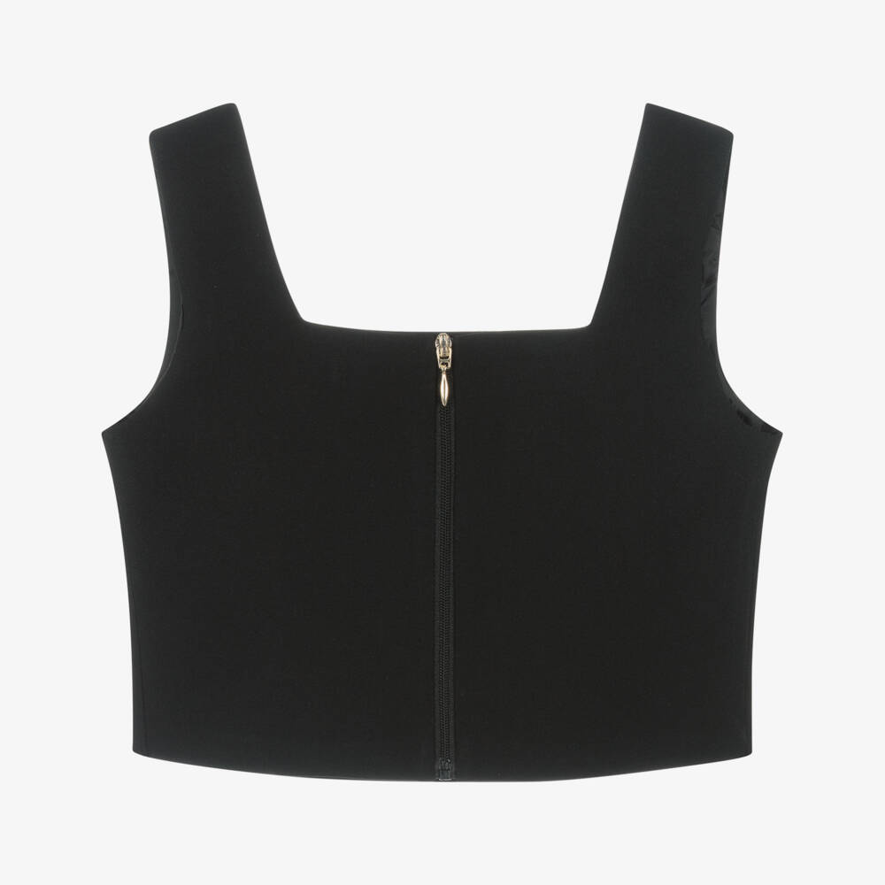 Fun & Fun Couture-Girls Elegant Black & Gold Top | Childrensalon Outlet