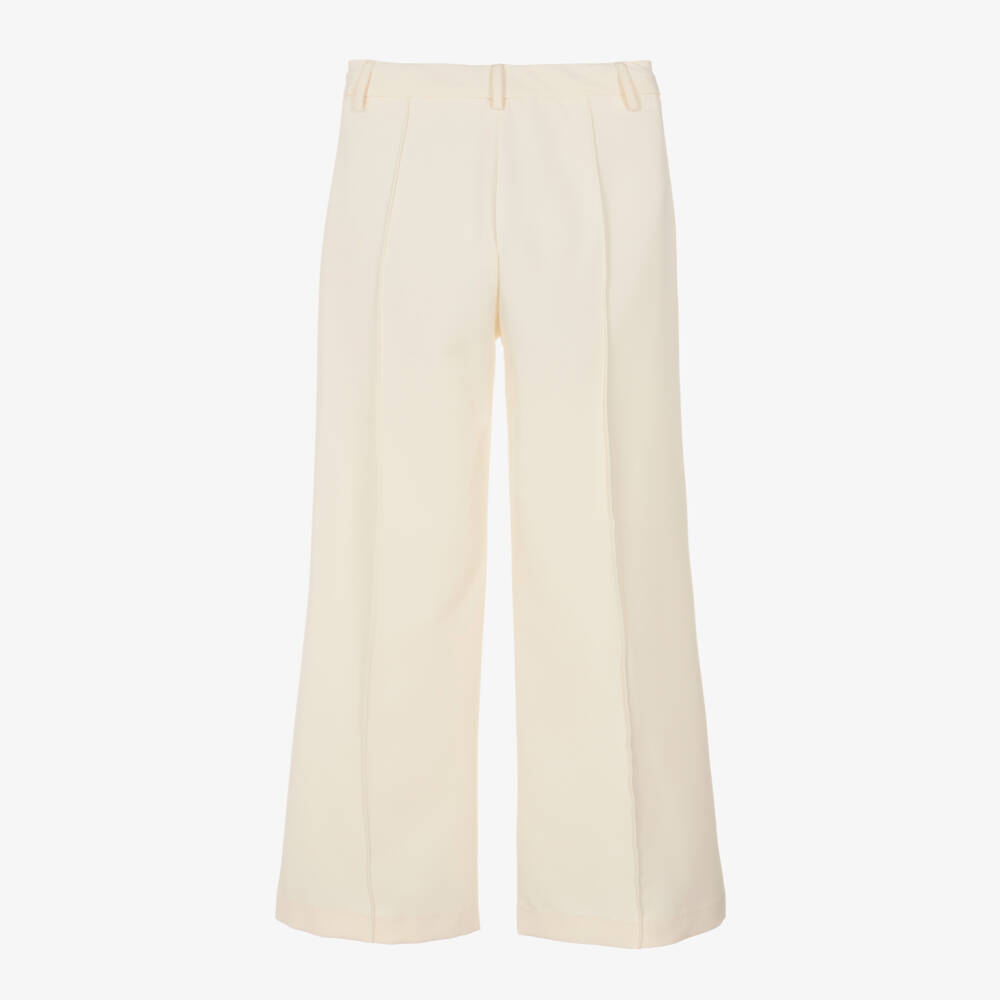 Fun & Fun-Girls Elegant Ivory Pintuck Pants | Childrensalon Outlet