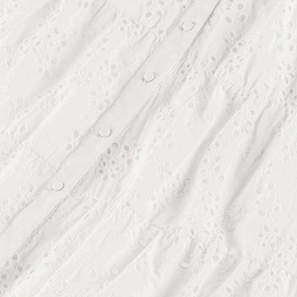 Fun & Fun-Girls Elegant White Eyelet Sundress | Childrensalon Outlet