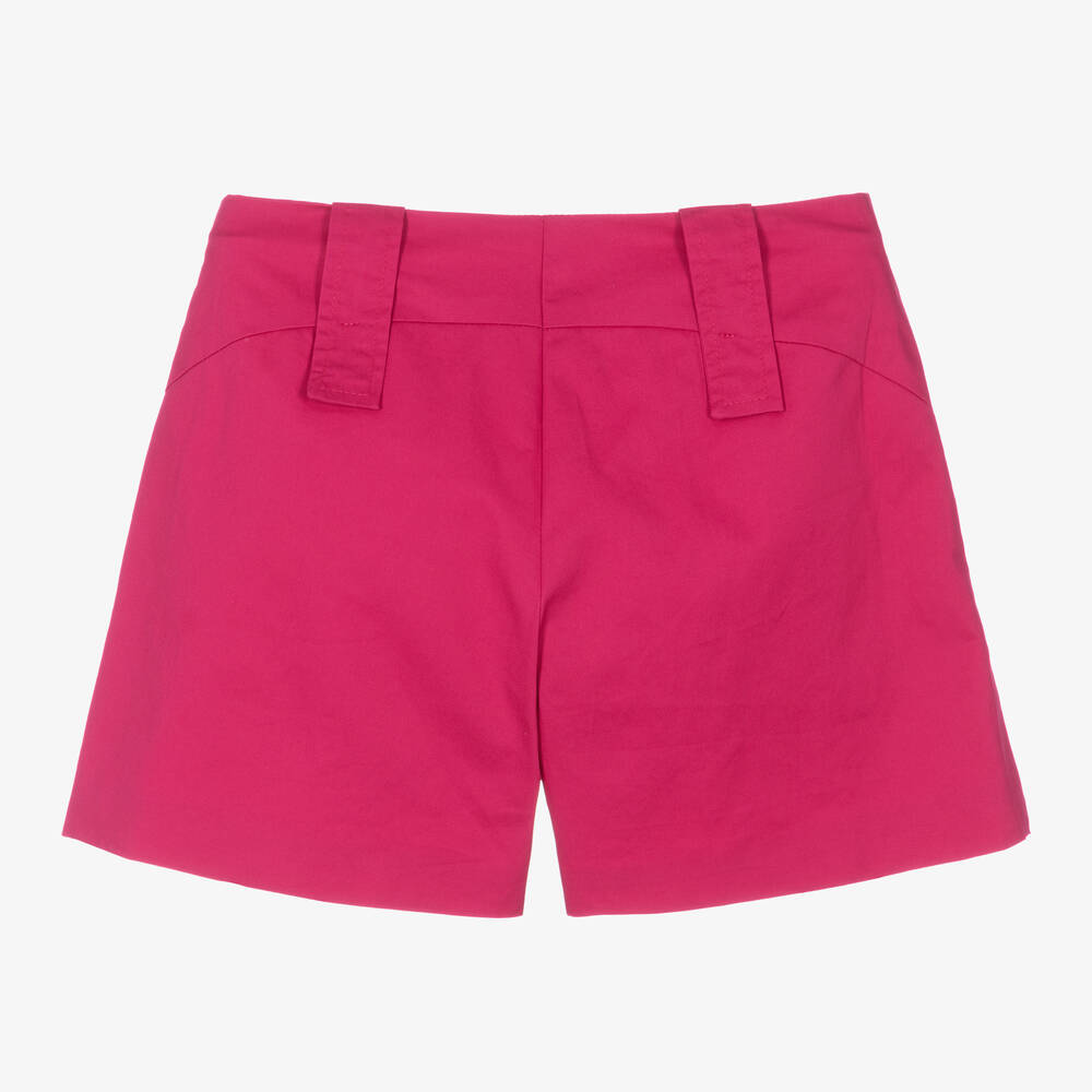 Fun & Fun-Girls Fuchsia Pink Cotton Shorts | Childrensalon Outlet