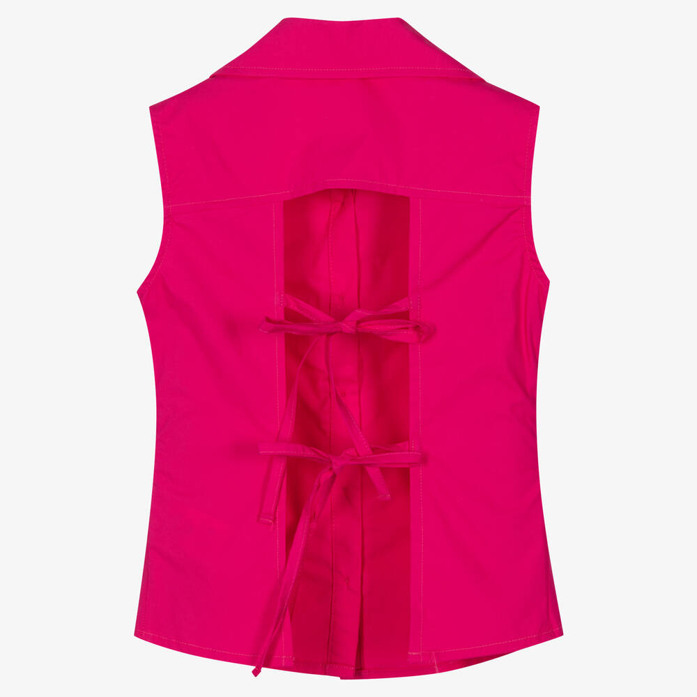 Fun & Fun-Girls Fuchsia Pink Sleeveless Shirt | Childrensalon Outlet