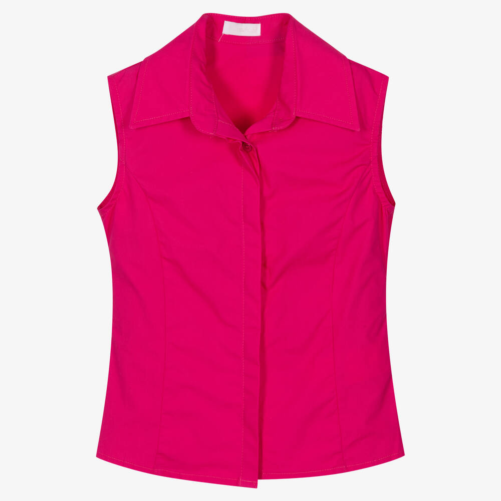 Fun & Fun - Girls Fuchsia Pink Sleeveless Shirt | Childrensalon