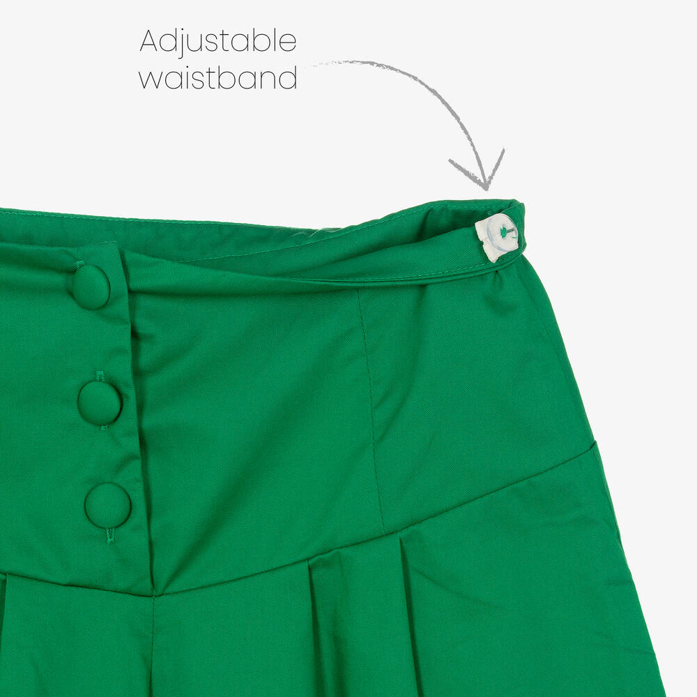 Fun & Fun-Зеленые шорты на пуговицах | Childrensalon Outlet