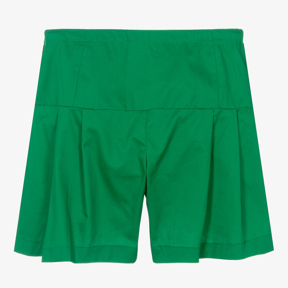 Fun & Fun-Зеленые шорты на пуговицах | Childrensalon Outlet