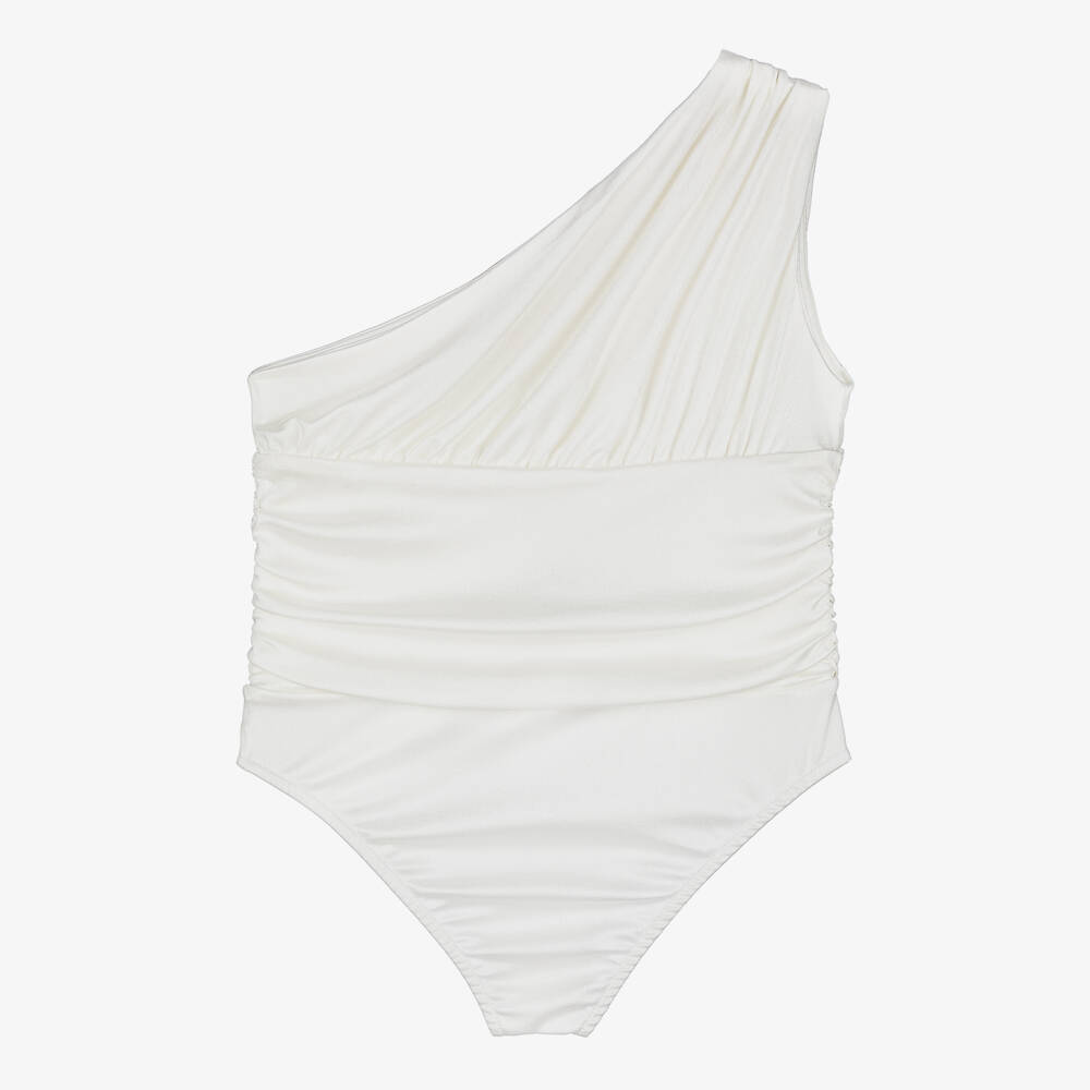 Fun & Fun Couture-بودي سوت عاجي غير متماثل للبنات | Childrensalon Outlet