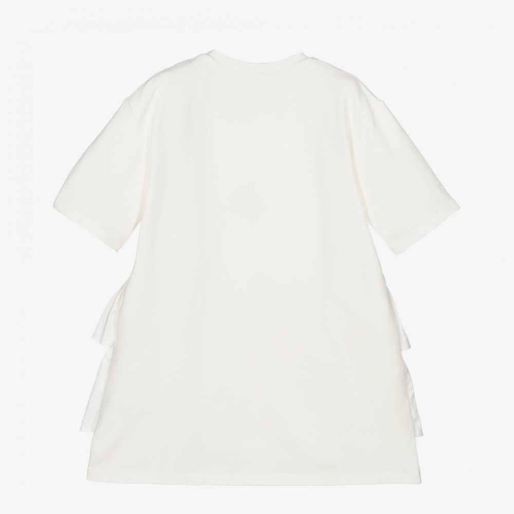 Fun & Fun-Girls Ivory Cotton Dress | Childrensalon Outlet