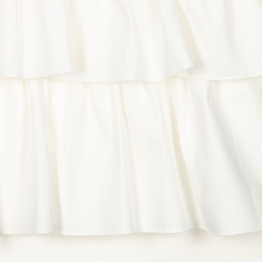 Fun & Fun-Girls Ivory Cotton Dress | Childrensalon Outlet