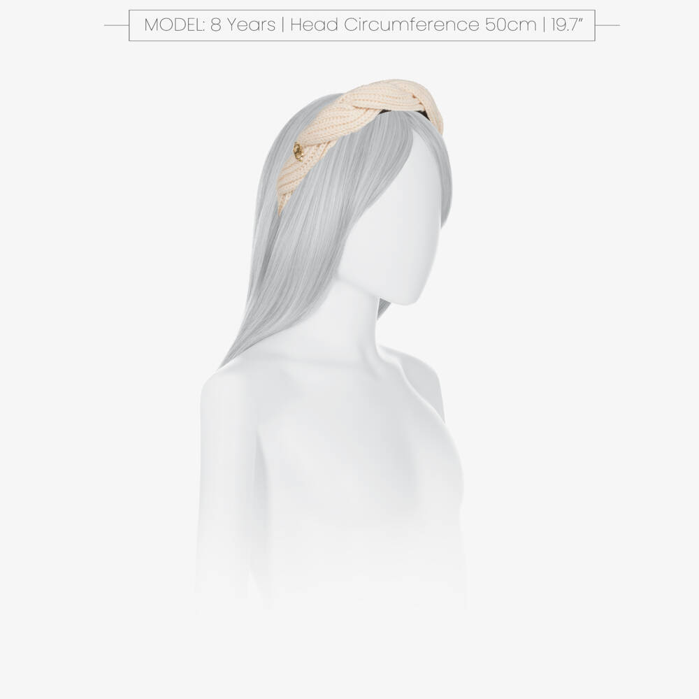 Fun & Fun-Girls Ivory Knit Textured Headband | Childrensalon Outlet