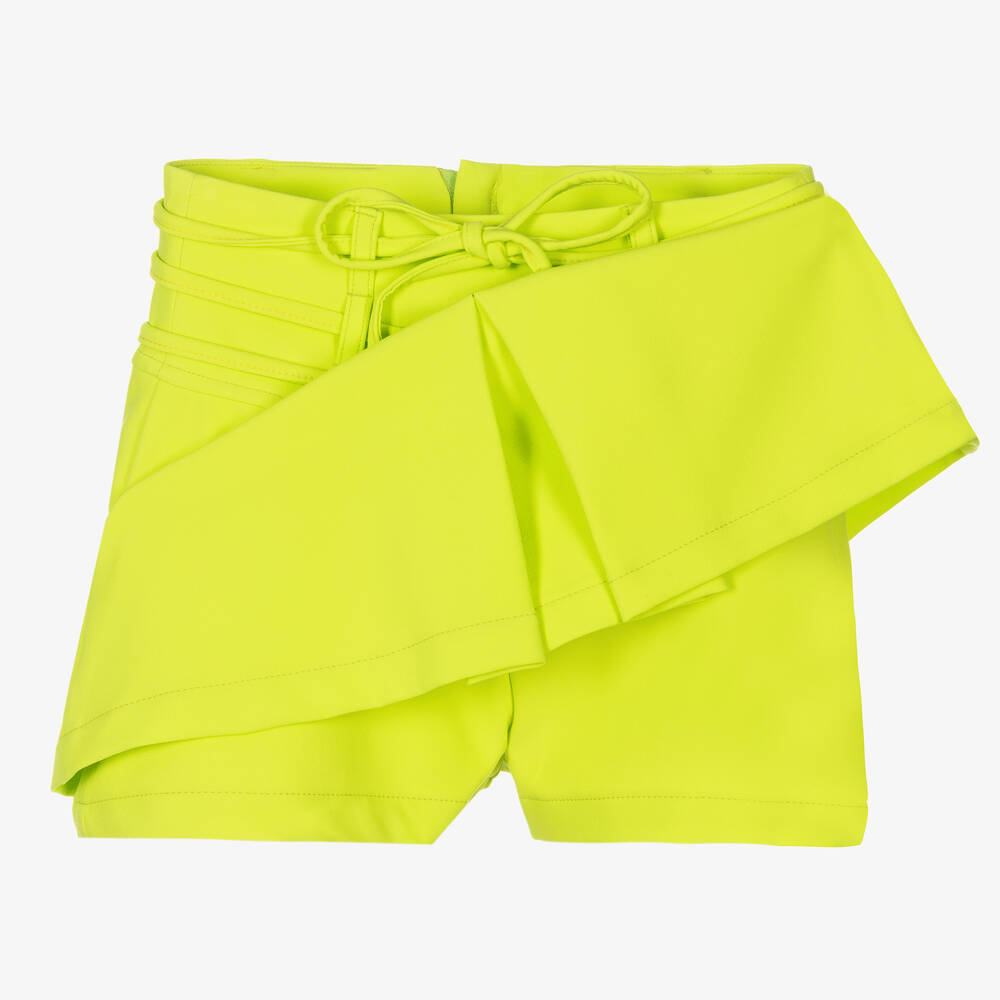 Fun & Fun-Юбка-шорты цвета лайма с высокой талией | Childrensalon Outlet