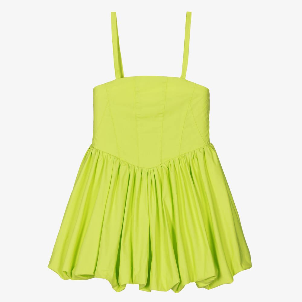 Fun & Fun - Платье цвета лайма с пышным низом | Childrensalon