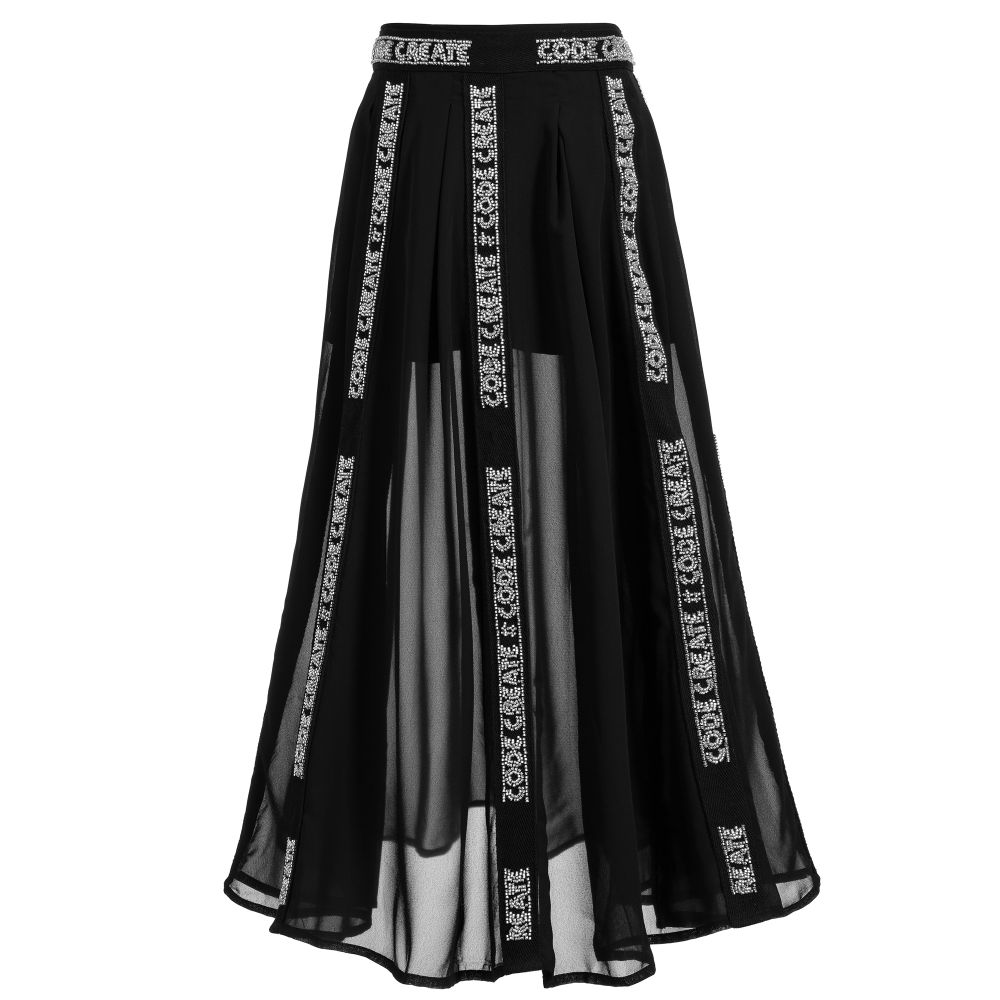 Long black skirt age 10 hot sale