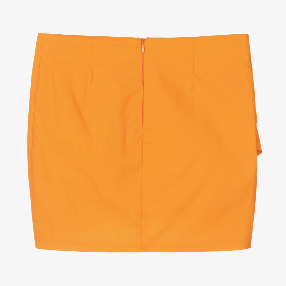 Fun Fun Girls Orange Ruched Skirt