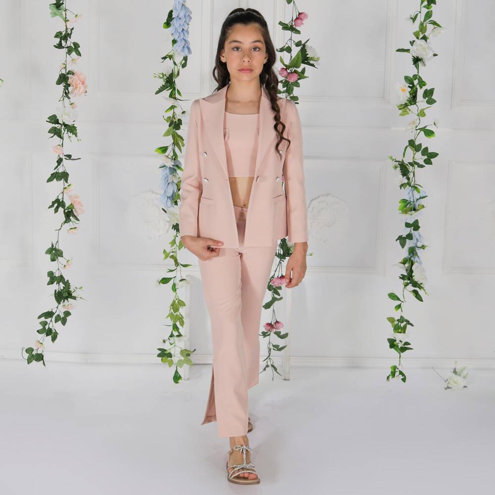 Fun & Fun-Girls Pastel Pink Trousers | Childrensalon Outlet