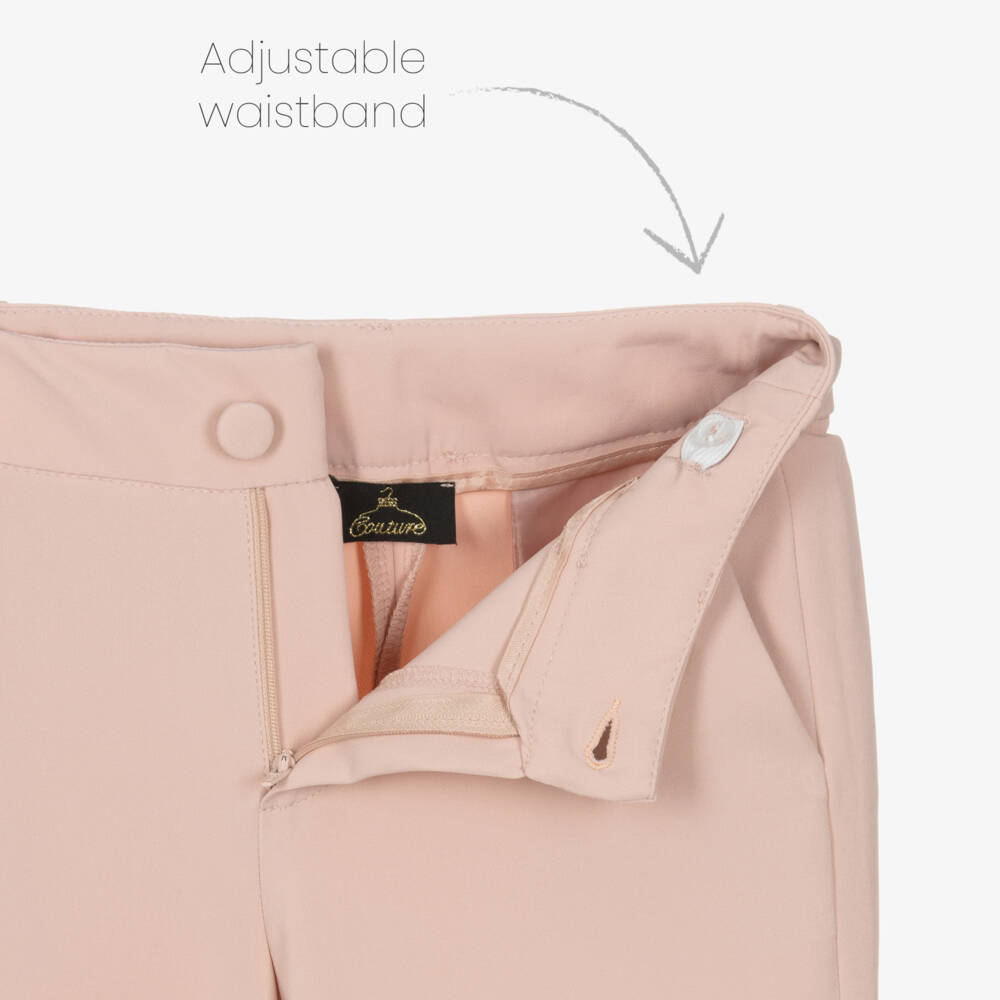 Fun & Fun-Girls Pastel Pink Trousers | Childrensalon Outlet