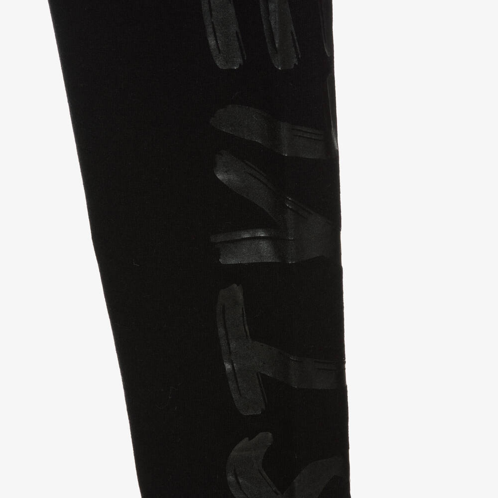 Fun & Fun-Girls Pink & Black Leggings Set | Childrensalon Outlet