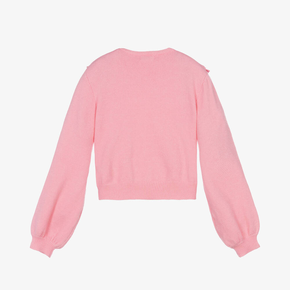 Fun & Fun Chic-Girls Pink Cable Knit Sweater | Childrensalon Outlet