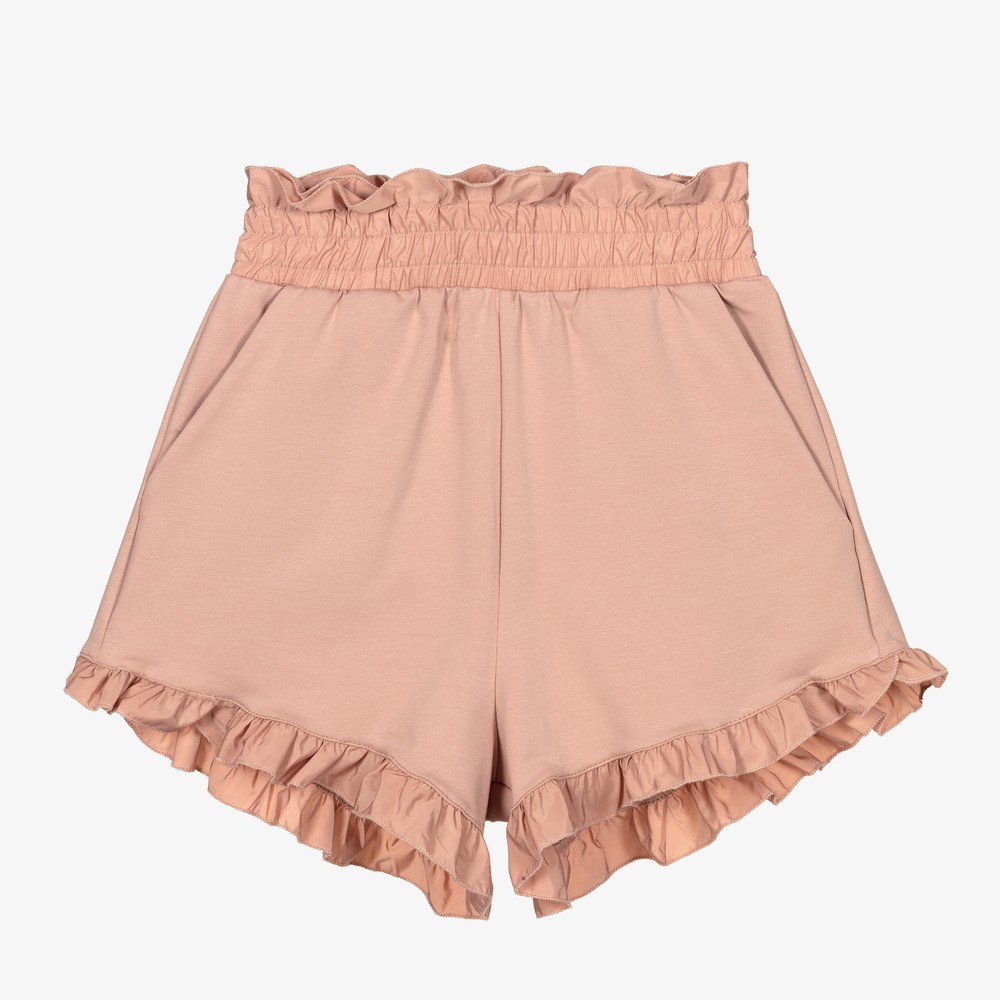 Fun & Fun - Girls Pink Cotton Shorts | Childrensalon