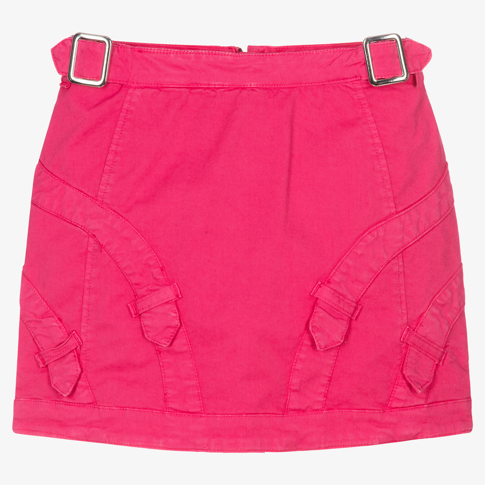 Fun & Fun - Girls Pink Cotton Skirt | Childrensalon