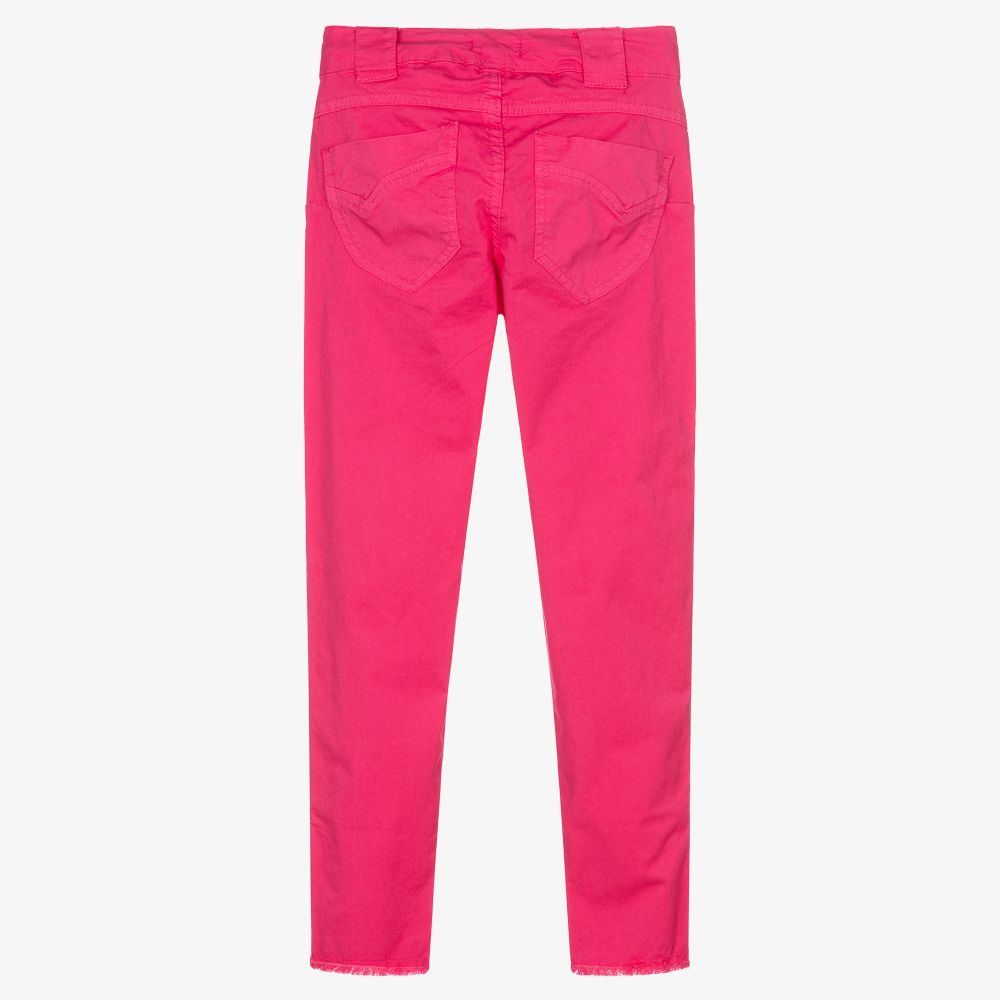 Fun & Fun-Girls Pink Cotton Trousers | Childrensalon Outlet
