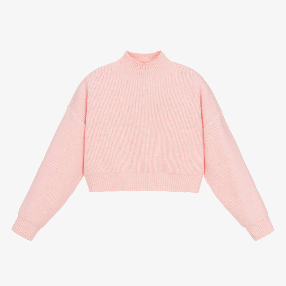 Fun & Fun-Розовый укороченный свитер | Childrensalon Outlet