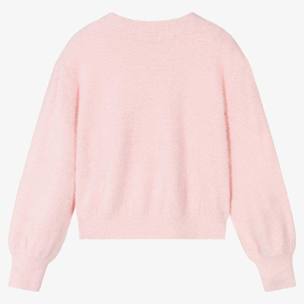 Pink fluffy jumper deals