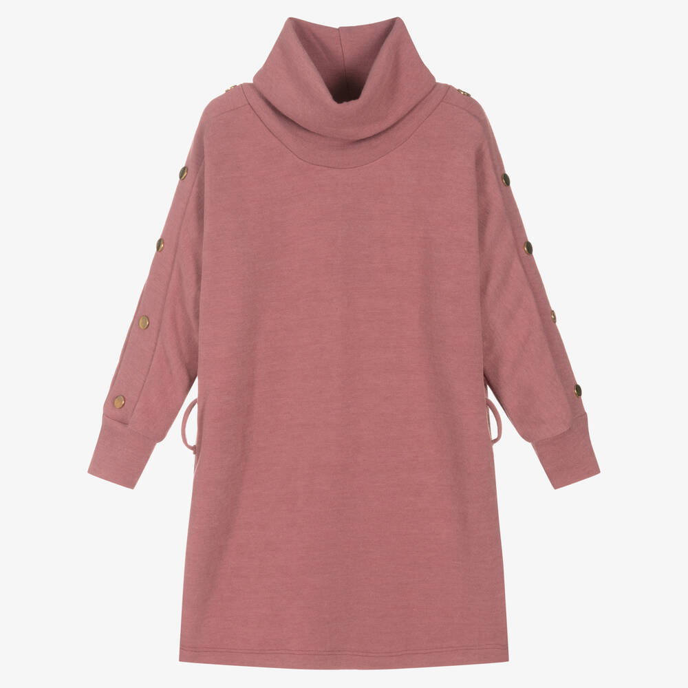 Fun & Fun-Girls Pink Knitted Dress | Childrensalon Outlet