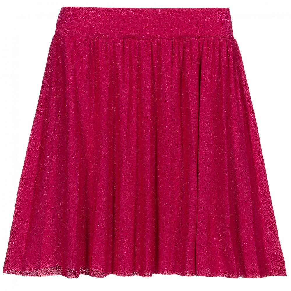Fun & Fun - Girls Pink Lurex Skirt  | Childrensalon