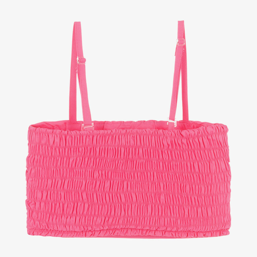 Fun & Fun-Розовый кроп-топ со складками | Childrensalon Outlet