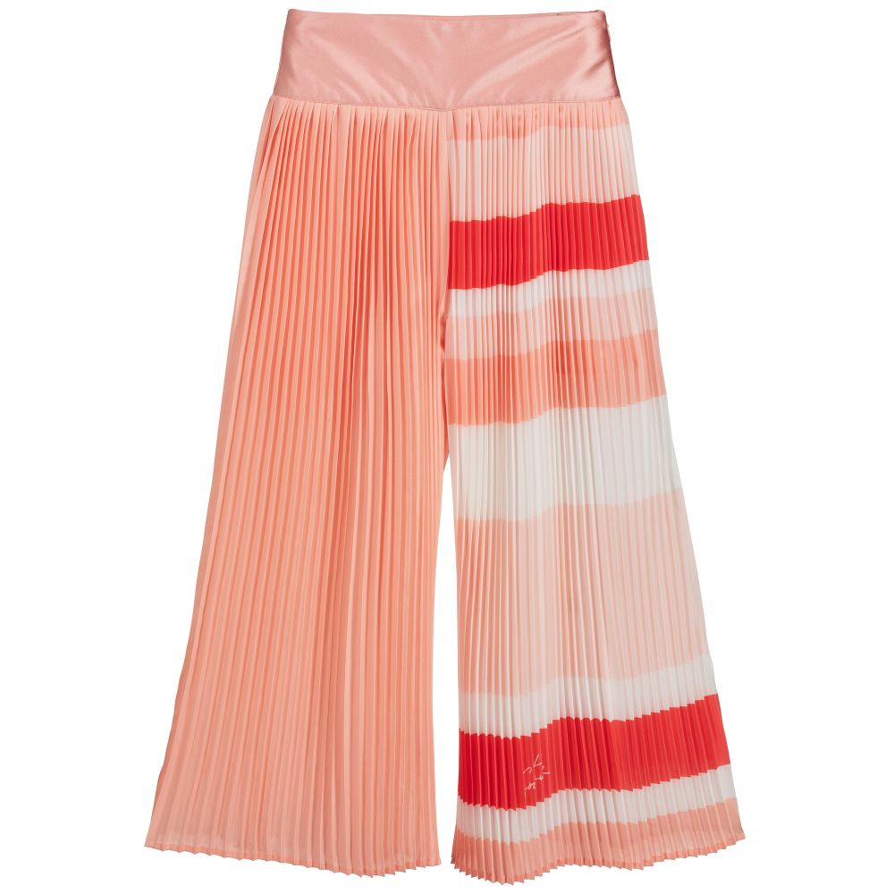 Fun & Fun Couture - Girls Pink Pleated Trousers | Childrensalon