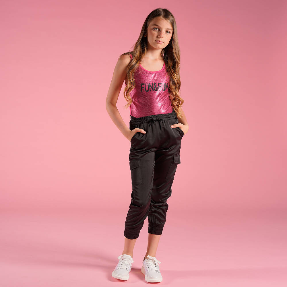 Fun & Fun-Girls Pink Sequin Bodysuit | Childrensalon Outlet