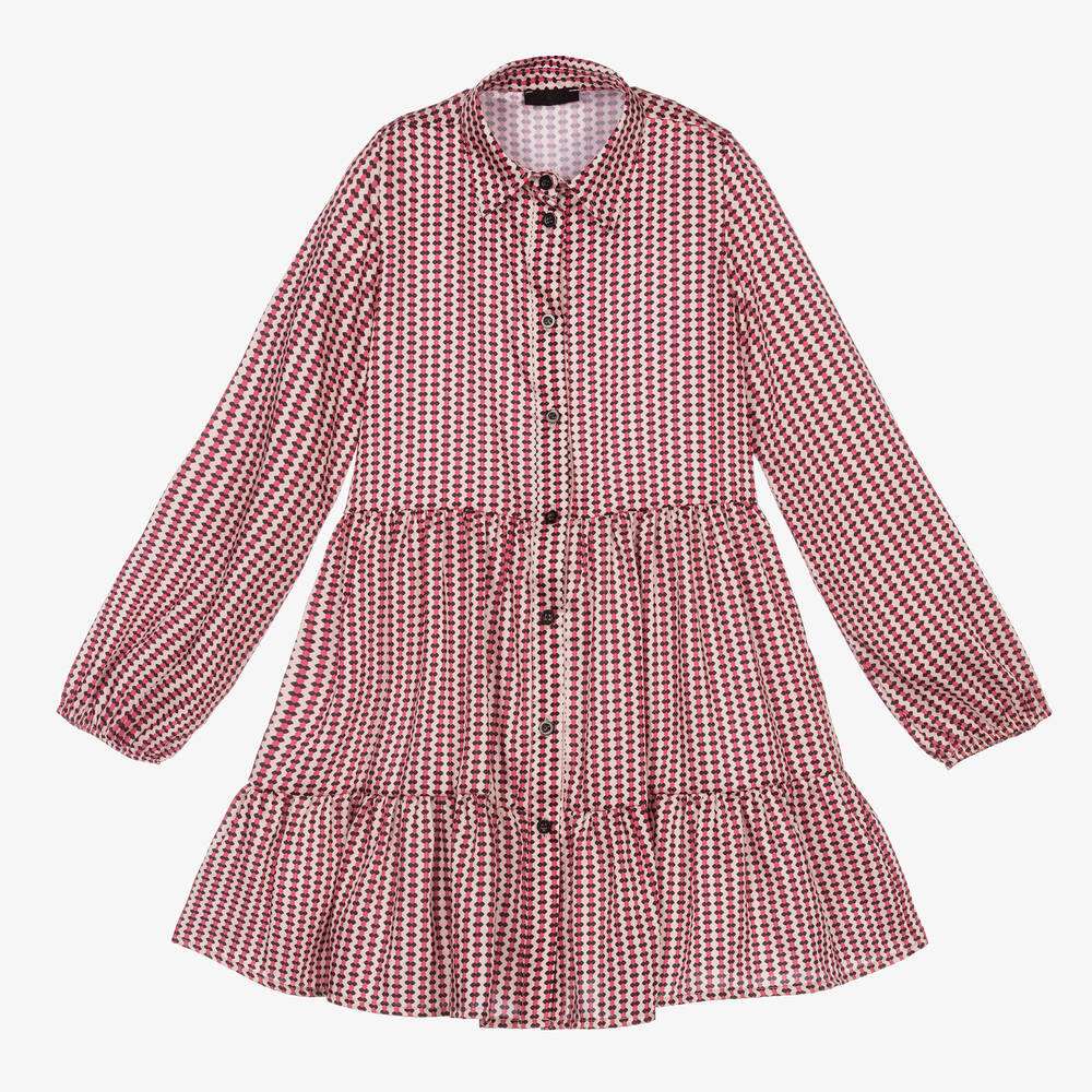 Fun & Fun - Robe-chemise rose fille | Childrensalon