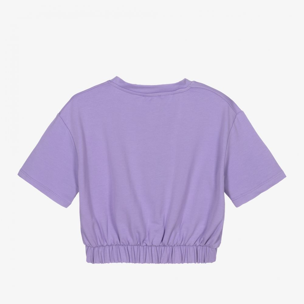 Fun & Fun-توب قطن جيرسي لون بنفسجي للبنات | Childrensalon Outlet