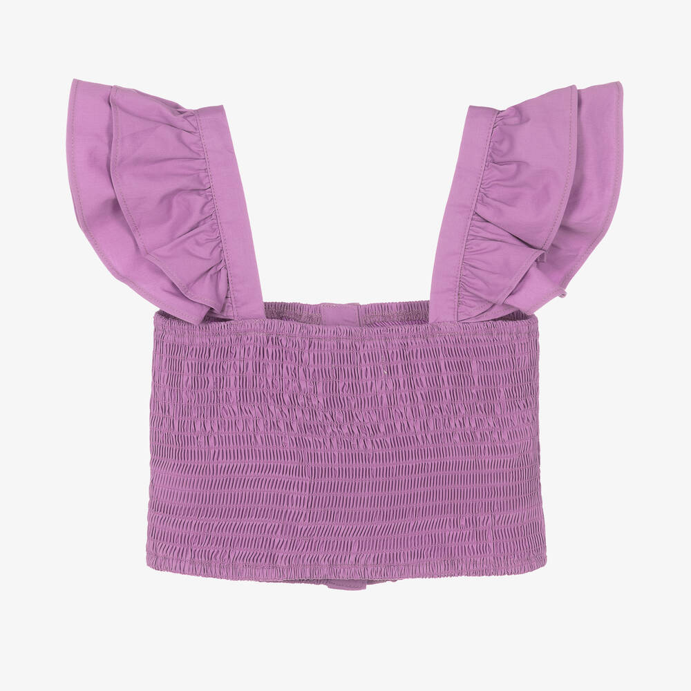 Fun & Fun-Фиолетовый топ с рюшами для девочек | Childrensalon Outlet