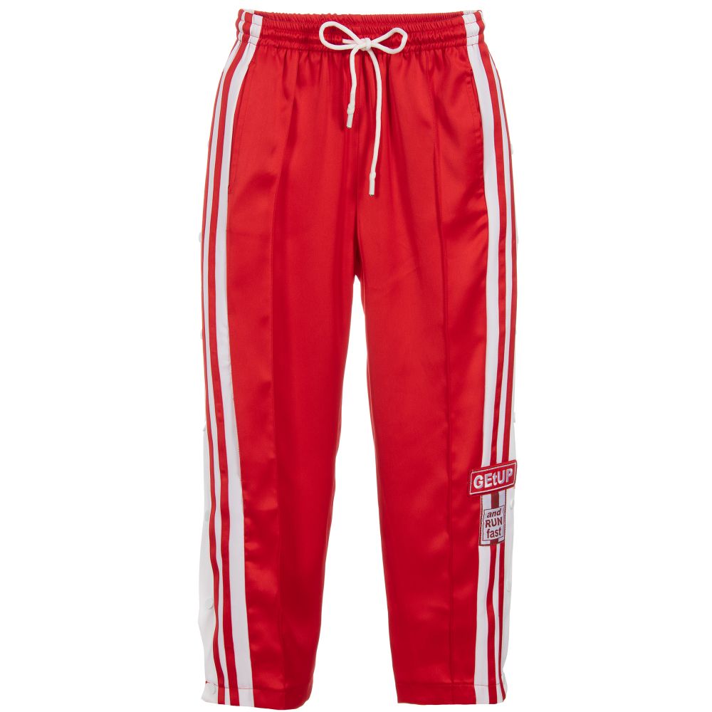 Fun & Fun - Girls Red Satin Trousers | Childrensalon