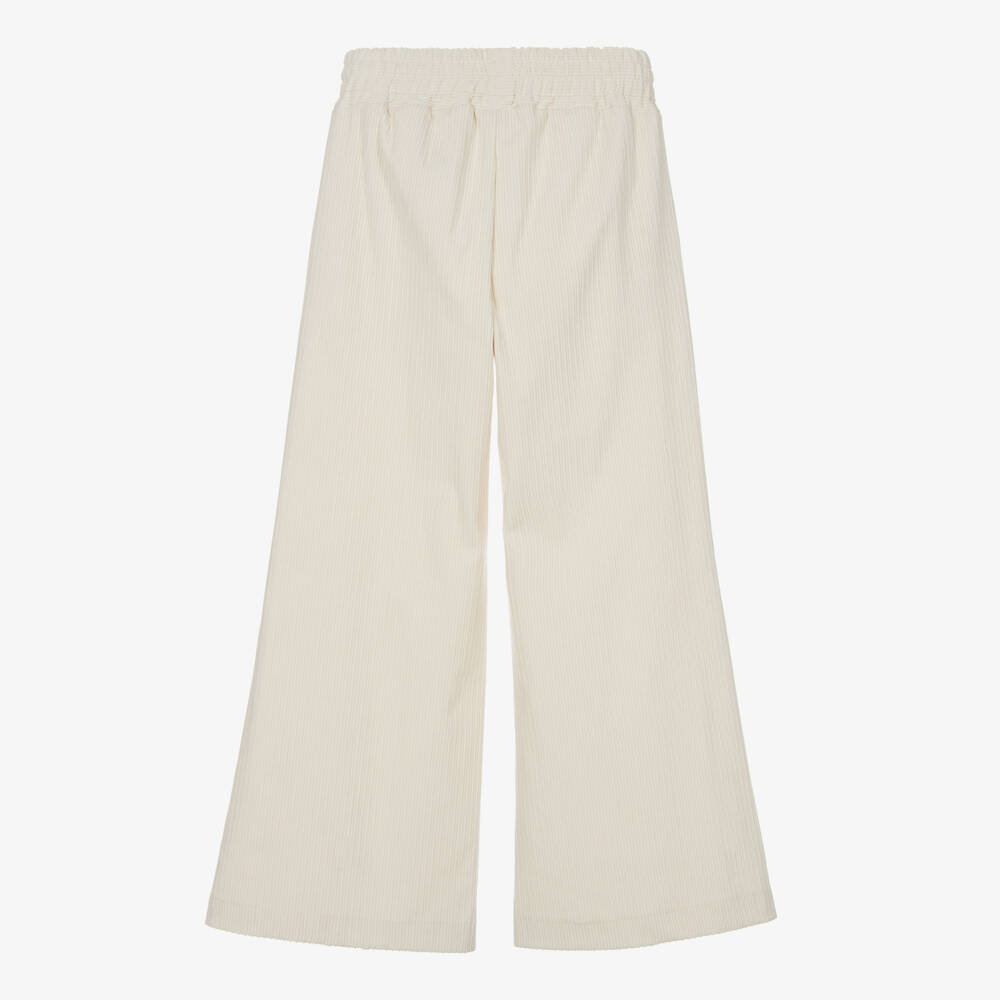 Fun & Fun-Girls Soft Ivory Cord Trousers | Childrensalon Outlet