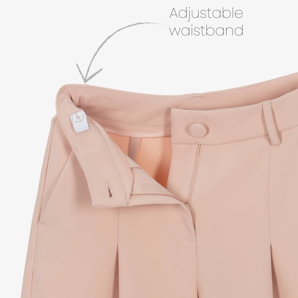 Fun & Fun Couture-بنطلون واسع للبنات بلون وردي ناعم | Childrensalon Outlet