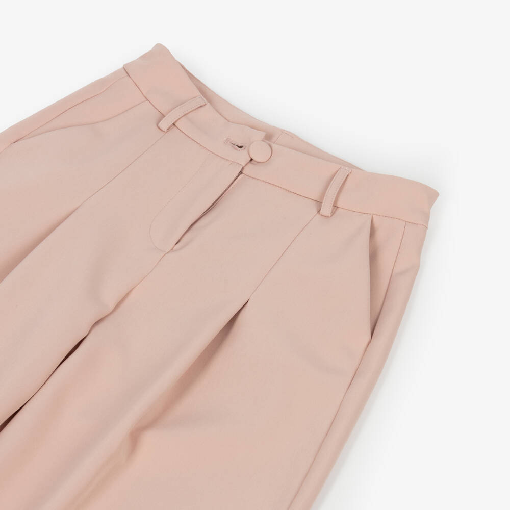 Fun & Fun Couture-بنطلون واسع للبنات بلون وردي ناعم | Childrensalon Outlet