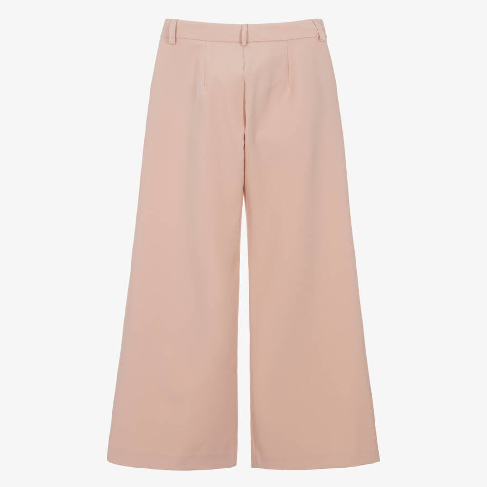 Fun & Fun Couture-بنطلون واسع للبنات بلون وردي ناعم | Childrensalon Outlet
