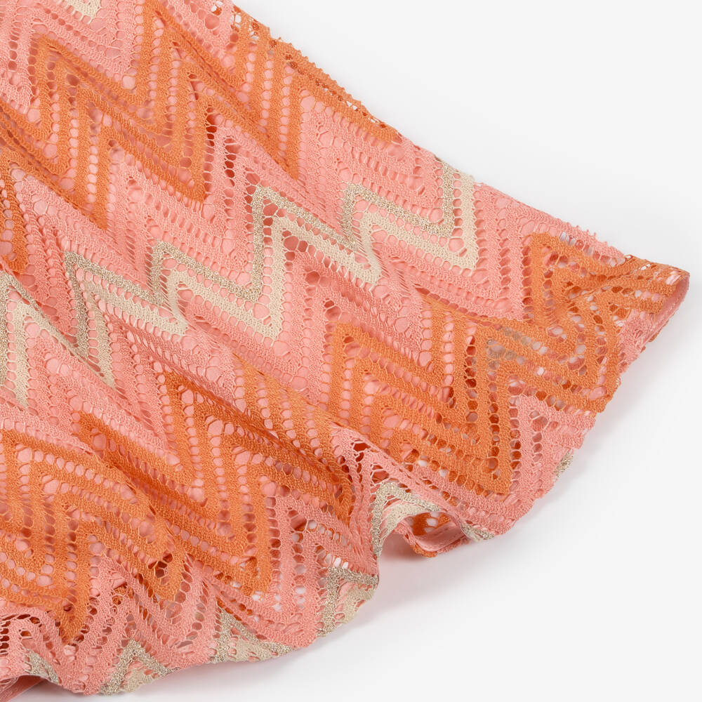 Fun & Fun-فستان بناتي بحياكة زجزاج نابضة بالحياة | Childrensalon Outlet