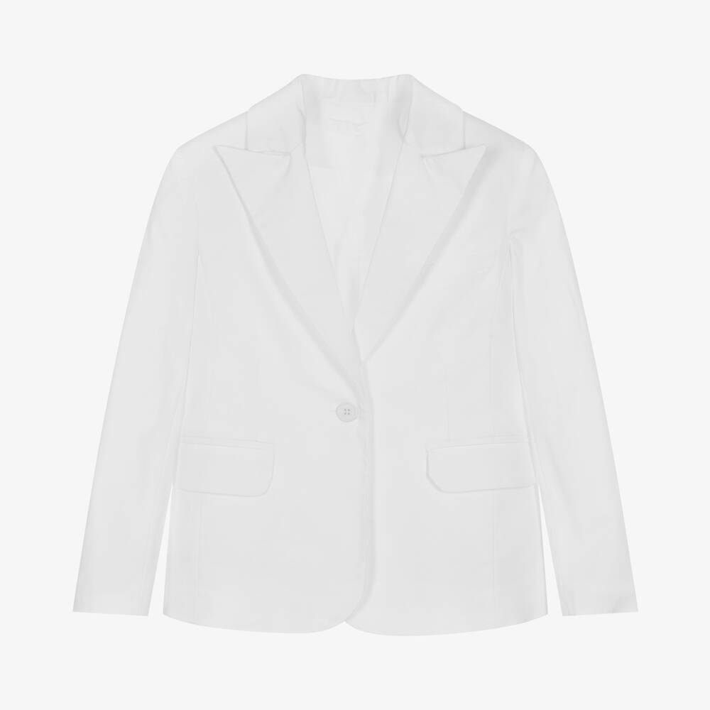 Fun & Fun - Blazer blanc fille | Childrensalon