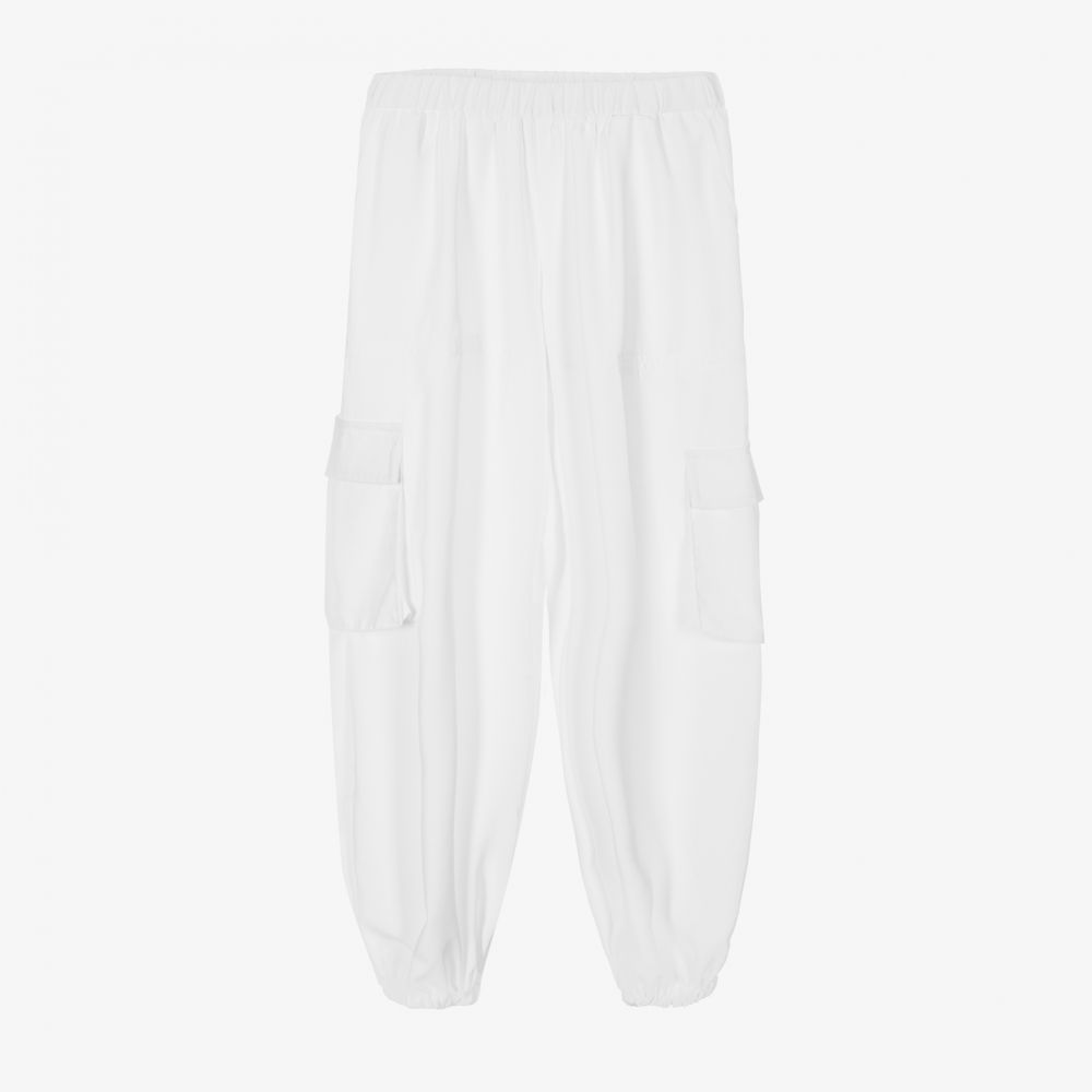 Fun & Fun - Pantalon cargo blanc Fille | Childrensalon