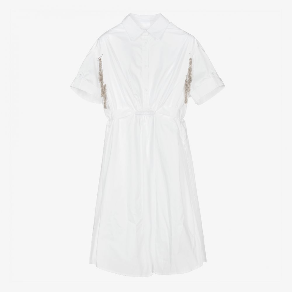 Girls white tunic online dress