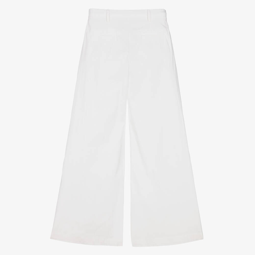 Fun & Fun-Широкие белые брюки для девочек | Childrensalon Outlet