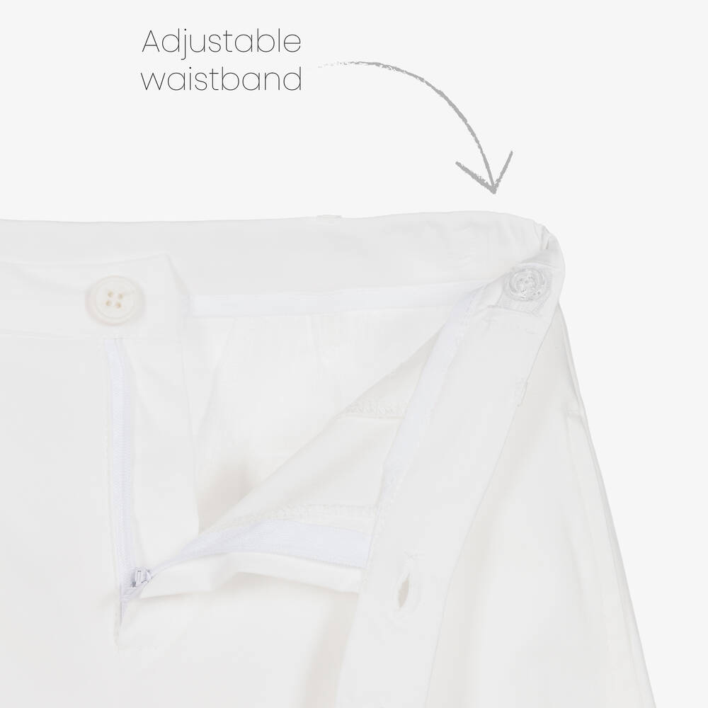 Fun & Fun-Широкие белые брюки для девочек | Childrensalon Outlet
