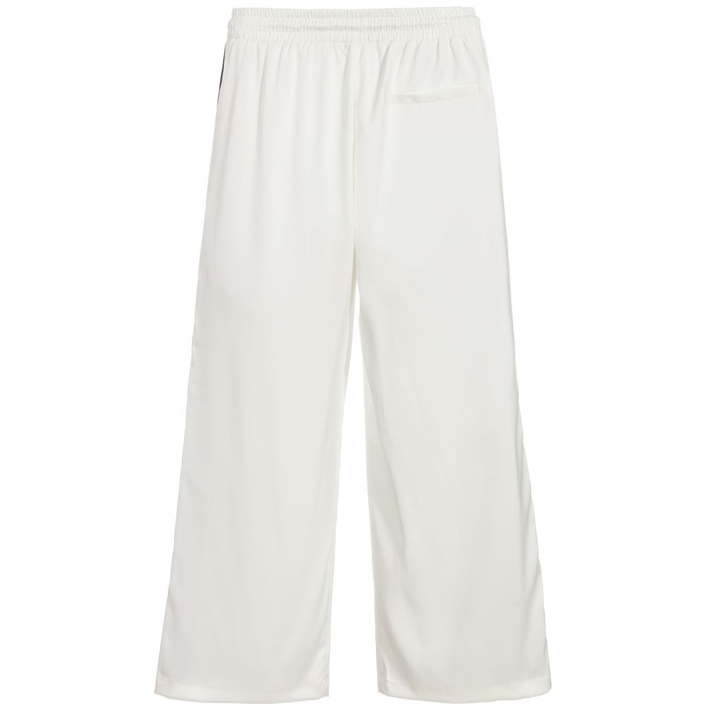 Fun & Fun-Ivory & Black Satin Trousers | Childrensalon Outlet