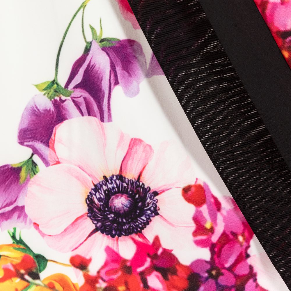 Fun & Fun-Ivory & Pink Floral Dress | Childrensalon Outlet