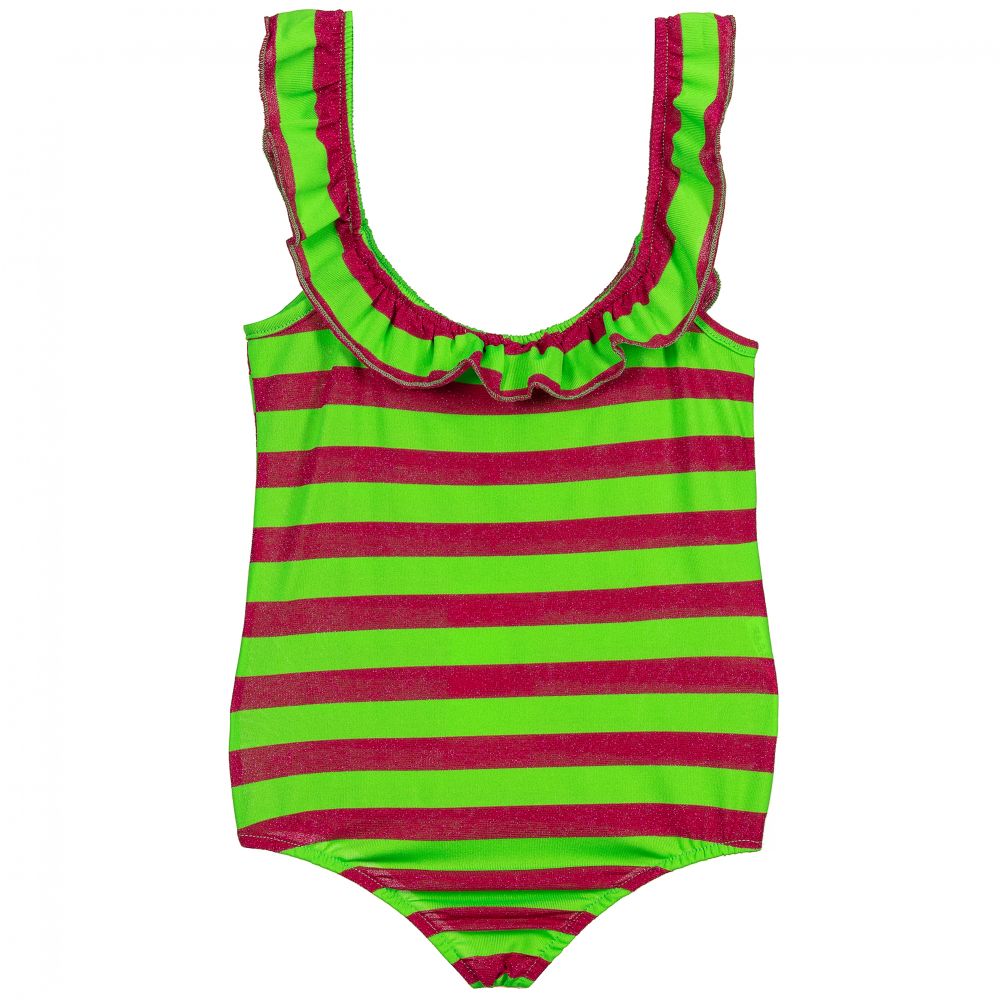 Fun & Fun-Pink & Green Lurex Top | Childrensalon Outlet