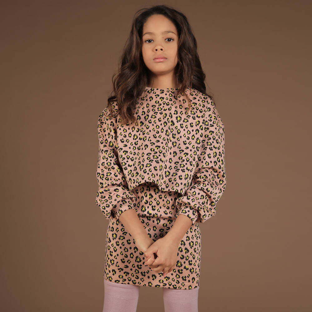 【babylclub】Pink leopard tight skirt Shape Baby Pink Chiffon Leopard Printed Mini Skirt | Shape
