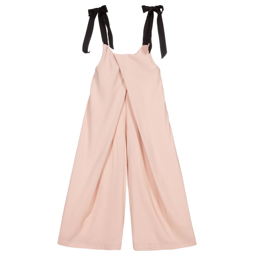 Fun & Fun - Pink Silky Jumpsuit | Childrensalon