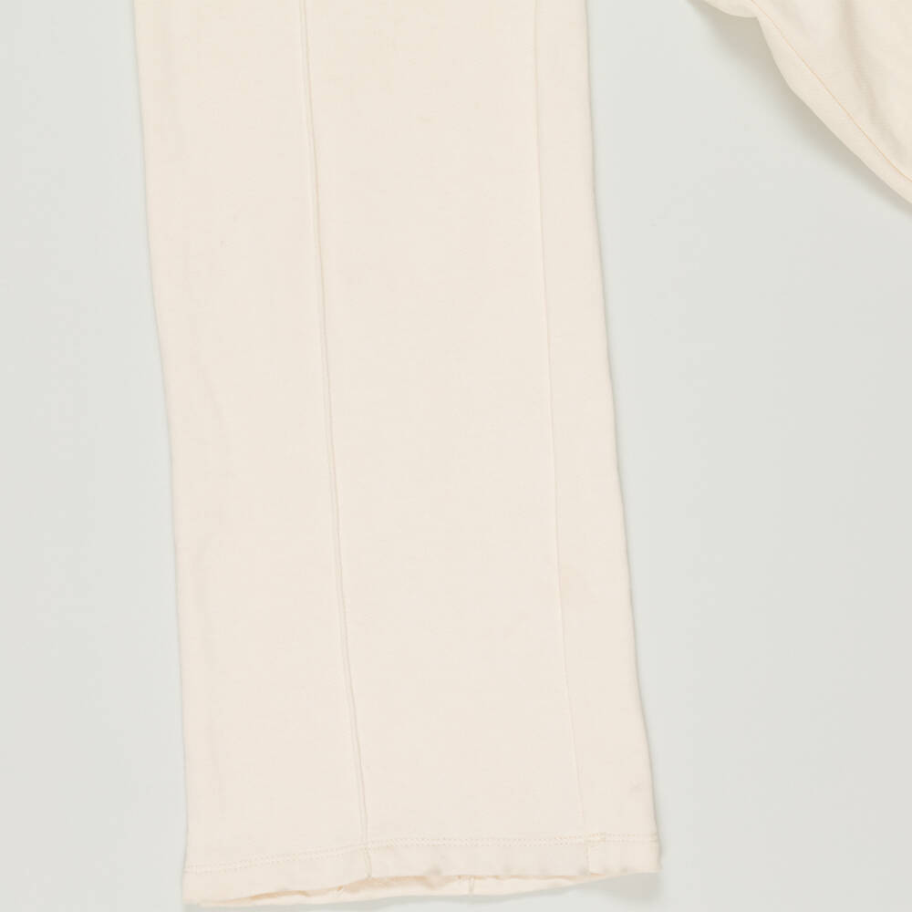 Fun & Fun-Preloved Girls Beige Cotton Wide-Leg Joggers (16 years) | Childrensalon Outlet